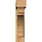 Ekena Millwork Merced Block Rough Sawn Bracket w/ Offset Brace, Western Red Cedar, 6"W x 26"D x 26"H BKT0604X26X26MRC05RWR - alternate 3
